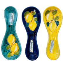 Ceramic spoon rest (Lemon)